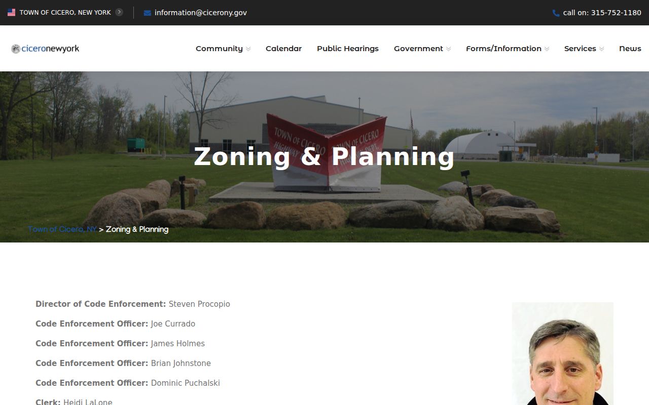 Cicero street directory zoning and planning permit information